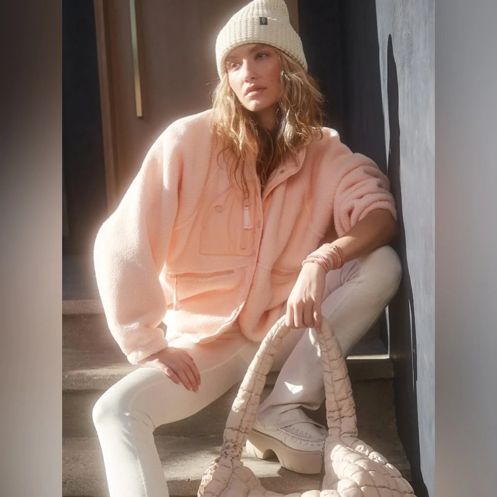 Free People Hit The Slopes Fleece Jacket - Picture 4 of 5